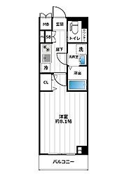 CRESTTAPP東十条 1Kの間取図画像