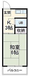 間取図画像 1K