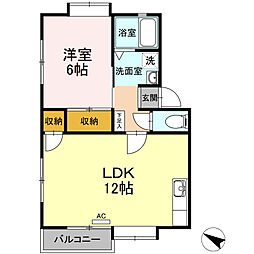 間取図画像 1LDK