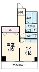 Osaka Metro谷町線 天神橋筋六丁目駅 徒歩12分の賃貸マンション 1階1DKの間取り