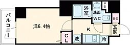 アルファコート立石3 1Kの間取図画像