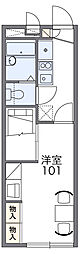 レオパレス下山 1Kの間取図画像