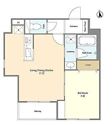 CHARMANT GRANDIR 3階1LDKの間取り