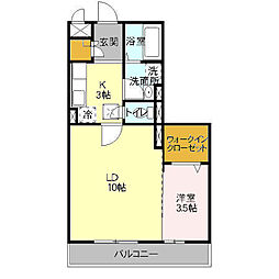 間取図画像 1LDK
