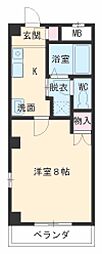 ブランシェ　平手南 1階1Kの間取り