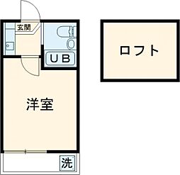 スウィートホーム前野町 1階1Kの間取り