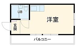エスポワール・上飯田 ワンルームの間取図画像