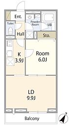 間取図画像 1LDK