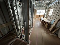 プレゾンアトワV 2階1Kの室内