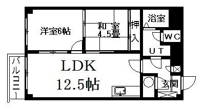 ファーストハイム 401｜北海道札幌市中央区南五条西１３丁目(賃貸マンション2LDK・4階・52.40㎡)の写真 その2