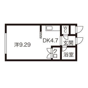 シティノースワン 306｜北海道札幌市中央区大通東５丁目(賃貸マンション1DK・3階・29.94㎡)の写真 その2