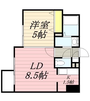 ＫＤＸレジデンス南三条 0606｜北海道札幌市中央区南三条西８丁目(賃貸マンション1LDK・6階・34.24㎡)の写真 その2