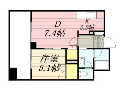 ラフィネタワー札幌南3条 0702｜北海道札幌市中央区南三条東３丁目(賃貸マンション1DK・7階・36.21㎡)の写真 その2