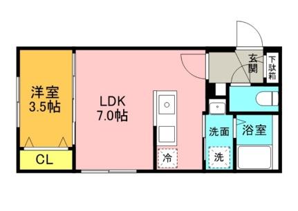 レジデンス円山北 101｜北海道札幌市中央区北八条西２４丁目(賃貸マンション1LDK・1階・30.40㎡)の写真 その2