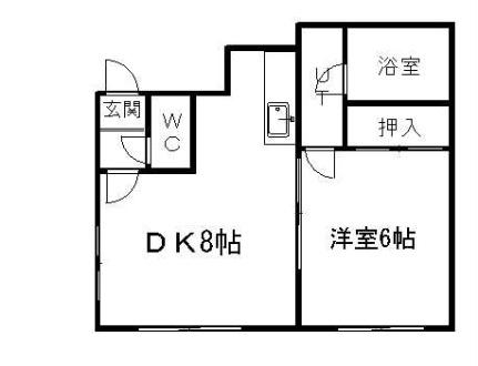 パルコート山鼻 101｜北海道札幌市中央区南十七条西８丁目(賃貸アパート1DK・1階・23.90㎡)の写真 その2