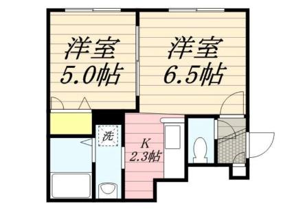 グレース・コート 405｜北海道札幌市白石区東札幌四条５丁目(賃貸マンション1LDK・4階・33.00㎡)の写真 その2