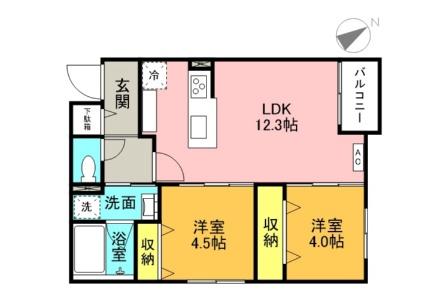 ＳーＲＥＳＩＤＥＮＣＥ南郷Ｎｏｒｔｈ 306｜北海道札幌市白石区南郷通７丁目南(賃貸マンション2LDK・3階・49.13㎡)の写真 その2