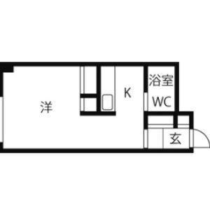 シティハイムジュネス 303｜北海道札幌市北区北十四条西１丁目(賃貸アパート1K・3階・23.76㎡)の写真 その2