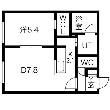 Ｔｉａｍｏ麻生 301｜北海道札幌市北区麻生町１丁目(賃貸マンション1DK・3階・35.37㎡)の写真 その2