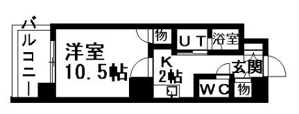 クレール北10条 401｜北海道札幌市北区北十条西１丁目(賃貸マンション1K・4階・31.32㎡)の写真 その2