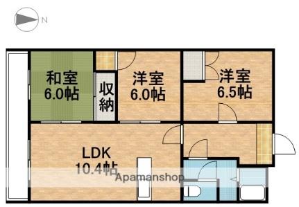 ハピネス伏古公園 302｜北海道札幌市東区伏古一条２丁目(賃貸マンション3LDK・3階・70.00㎡)の写真 その2