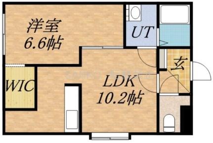 ハブＮ26Ｊ 101｜北海道札幌市東区北二十六条東１０丁目(賃貸アパート1LDK・1階・39.76㎡)の写真 その2