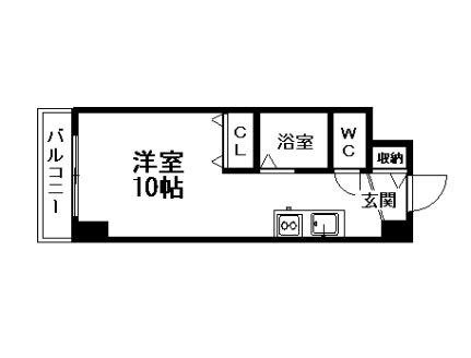 メゾンクレスト元町 305｜北海道札幌市東区北二十二条東１６丁目(賃貸マンション1K・3階・21.25㎡)の写真 その2