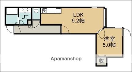 プルメリア北野 101｜北海道札幌市清田区北野一条１丁目(賃貸アパート1LDK・2階・34.45㎡)の写真 その2