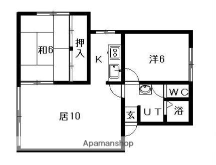 サンヒルズ真栄 23｜北海道札幌市清田区真栄三条２丁目(賃貸アパート2LDK・2階・44.55㎡)の写真 その2