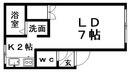 ソシアル 101｜北海道札幌市豊平区月寒東一条４丁目(賃貸アパート1K・2階・19.12㎡)の写真 その2