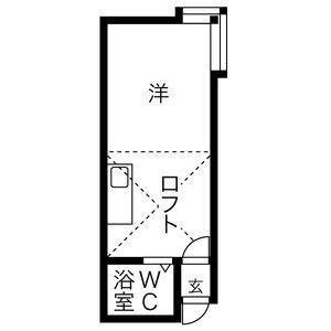 コーポマリーン 202｜北海道札幌市豊平区平岸五条６丁目(賃貸アパート1R・2階・17.60㎡)の写真 その2