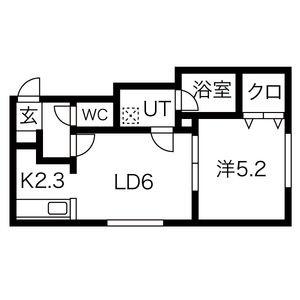 コロアール 106 ｜ 北海道札幌市豊平区月寒東一条７丁目（賃貸アパート1LDK・2階・32.80㎡） その2