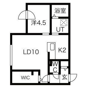 Ｂｅｌｌａｇｉｏ　ｔｓｕｋｉｓａｍｕ 202｜北海道札幌市豊平区月寒西二条６丁目(賃貸マンション1LDK・2階・40.85㎡)の写真 その2