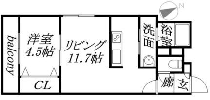 ＭＣティンクII 403｜北海道札幌市豊平区豊平二条７丁目(賃貸マンション1LDK・4階・36.42㎡)の写真 その2