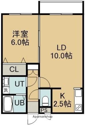 コンフォートパレス花園 303｜北海道函館市花園町(賃貸マンション1LDK・3階・41.78㎡)の写真 その2