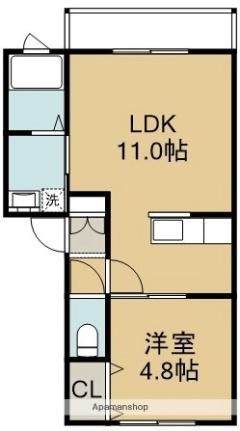 ラピスコート港 102｜北海道函館市港町３丁目(賃貸アパート1LDK・1階・35.85㎡)の写真 その2