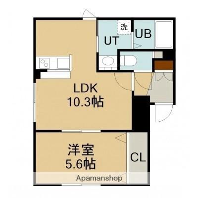 ラ・ルーナ 401｜北海道函館市大縄町(賃貸マンション1LDK・4階・36.98㎡)の写真 その2