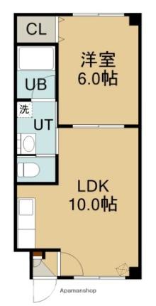 ピュアパレス的場III 407｜北海道函館市的場町(賃貸マンション1LDK・4階・35.64㎡)の写真 その2