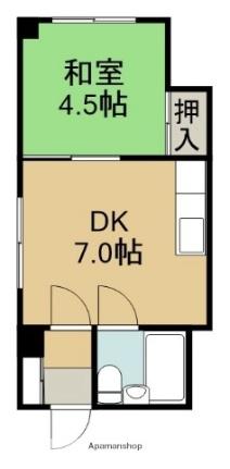 レジデンス函館駅前 205｜北海道函館市大手町(賃貸マンション1DK・2階・24.33㎡)の写真 その2