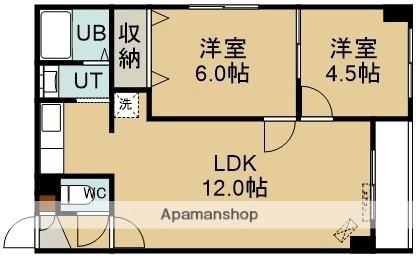 リアライズ函館柏木町（リアライズハコダテカシワギチョウ） 303｜北海道函館市柏木町(賃貸マンション2LDK・3階・51.15㎡)の写真 その2