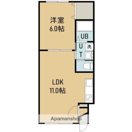 ピュアパレス七重浜 307｜北海道北斗市七重浜１丁目(賃貸マンション1LDK・3階・37.80㎡)の写真 その2