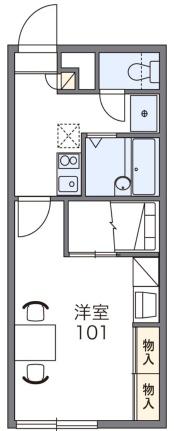 レオパレスドミール湯川 102｜北海道函館市湯川町２丁目(賃貸アパート1K・1階・23.18㎡)の写真 その2