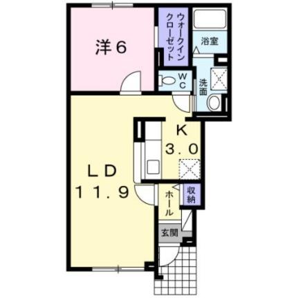 リシェル　4 101｜北海道函館市追分町(賃貸アパート1LDK・1階・48.19㎡)の写真 その2