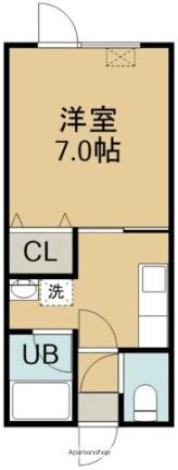 シングルコート上野II 103｜北海道函館市上野町(賃貸アパート1K・1階・22.32㎡)の写真 その2
