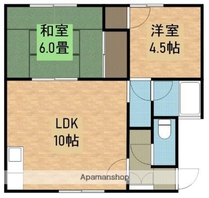 北海道札幌市豊平区美園五条５丁目(賃貸アパート2LDK・1階・42.00㎡)の写真 その2