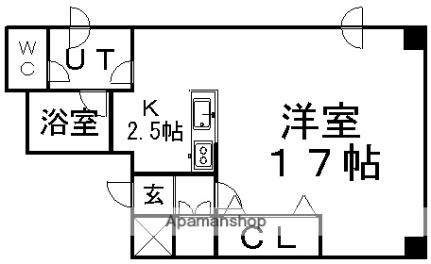 北海道札幌市豊平区平岸三条１４丁目(賃貸マンション1K・2階・43.29㎡)の写真 その2