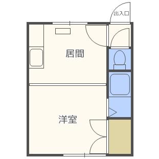 第7森宅建平岸ビル 307｜北海道札幌市豊平区平岸三条９丁目(賃貸マンション1DK・3階・20.40㎡)の写真 その2