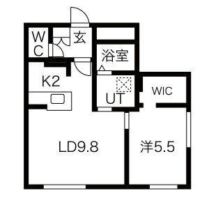 Ｂｅｌｌａｇｉｏ　ｔｓｕｋｉｓａｍｕ 305｜北海道札幌市豊平区月寒西二条６丁目(賃貸マンション1LDK・3階・40.39㎡)の写真 その2