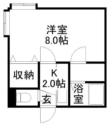 アン・ブローシア平岸 405｜北海道札幌市豊平区平岸四条６丁目(賃貸マンション1K・4階・22.28㎡)の写真 その2