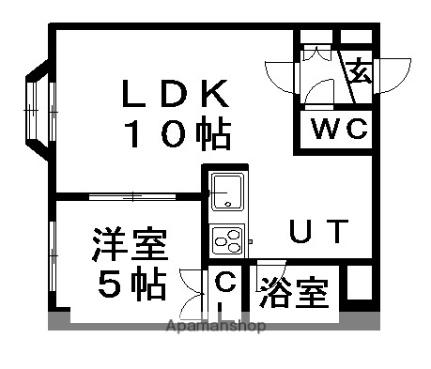 セントポーリア五番館 303｜北海道札幌市豊平区平岸二条７丁目(賃貸マンション1LDK・3階・35.87㎡)の写真 その2